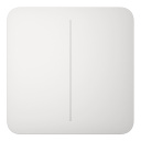 Ajax LightSwitch SoloButton 2-gang. Pulsador Doble. Color Blanco