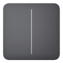 Ajax LightSwitch SoloButton 2-gang. Pulsador Doble. Color Grafito