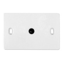 Toma jack para conectar el teléfono de emergencia. Color blanco