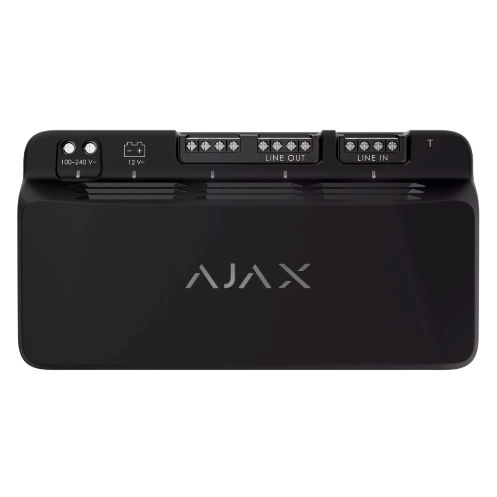 [LINESUPPLY-75-S-FIBRA-BL] Ajax Superior LineSupply (75 W) Fibra. Color Negro