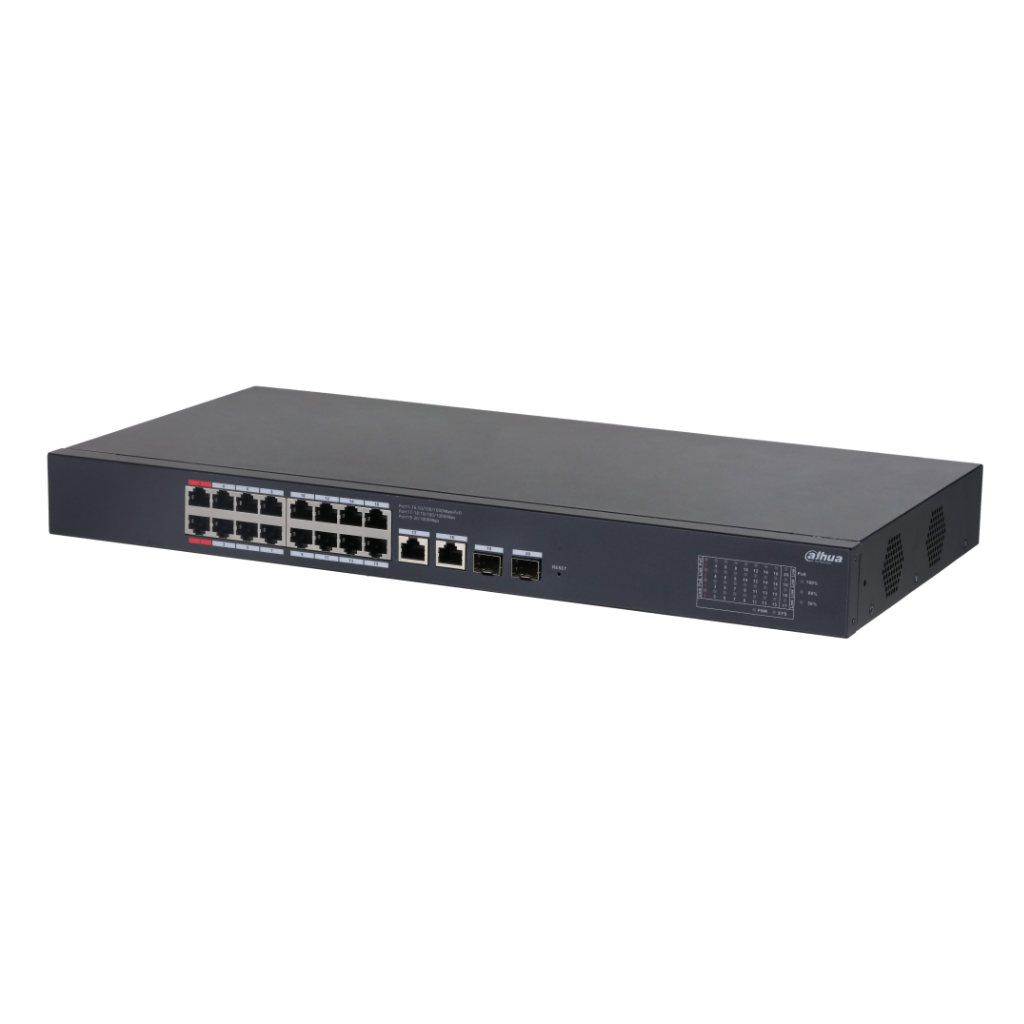 [CS4220-16GT-240] Switch PoE 16 puertos Gigabit + 2 Uplink Gigabit RJ45 + 2SFP Gigabit 240W Gestionable en Cloud Layer2