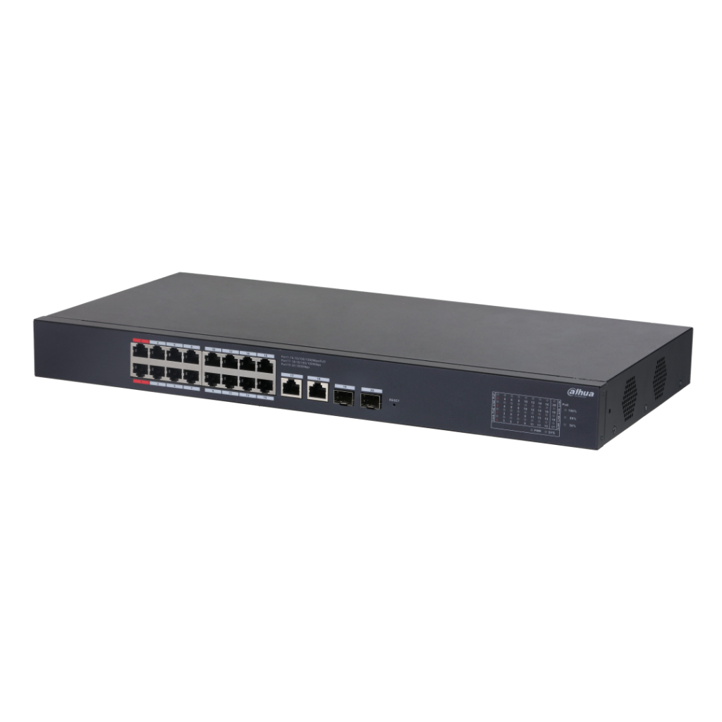 [CS4220-16GT-240] Switch PoE 16 puertos Gigabit + 2 Uplink Gigabit RJ45 + 2SFP Gigabit 240W Manejable en Cloud Layer2