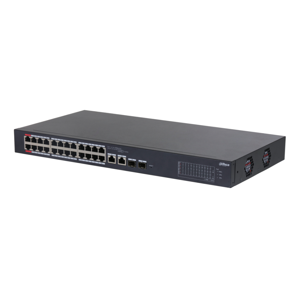[CS4226-24ET-375] Switch PoE 24 puertos 10/100 + 2 Combo Gigabit RJ45/SFP Uplink 375W Manejable en Cloud Layer2