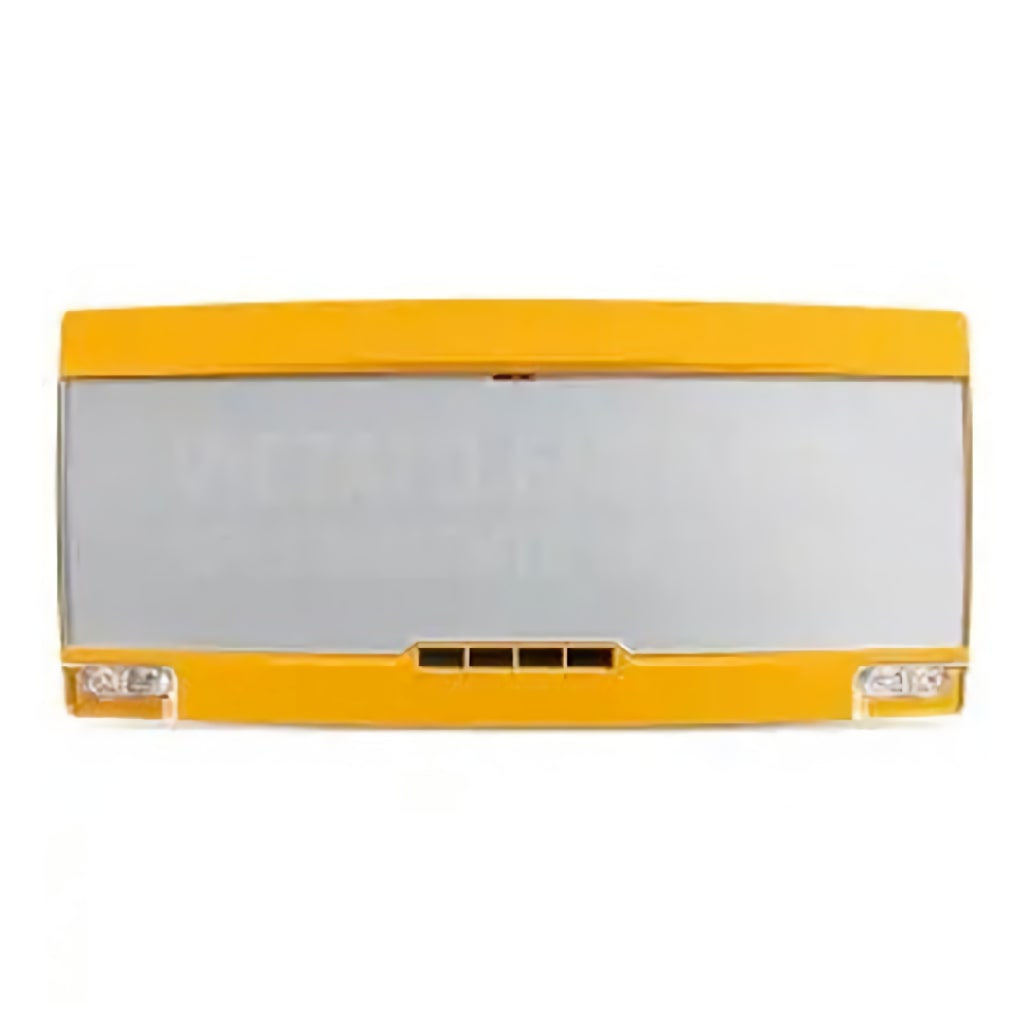 [PAN1-PLUS-ADV-Y-SP] Panel indicador analogico extinción EN 54.3/23 Exterior, color amarillo con letrero gris y texto en blanco