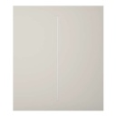 Ajax LightSwitch CenterButton 2-gang. Plusador Central Doble. Color Ostra