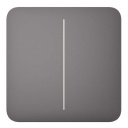 Ajax LightSwitch SoloButton 2-gang. Pulsador Doble. Color Gris