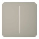 Ajax LightSwitch SoloButton 2-gang. Pulsador Doble. Color Oliva