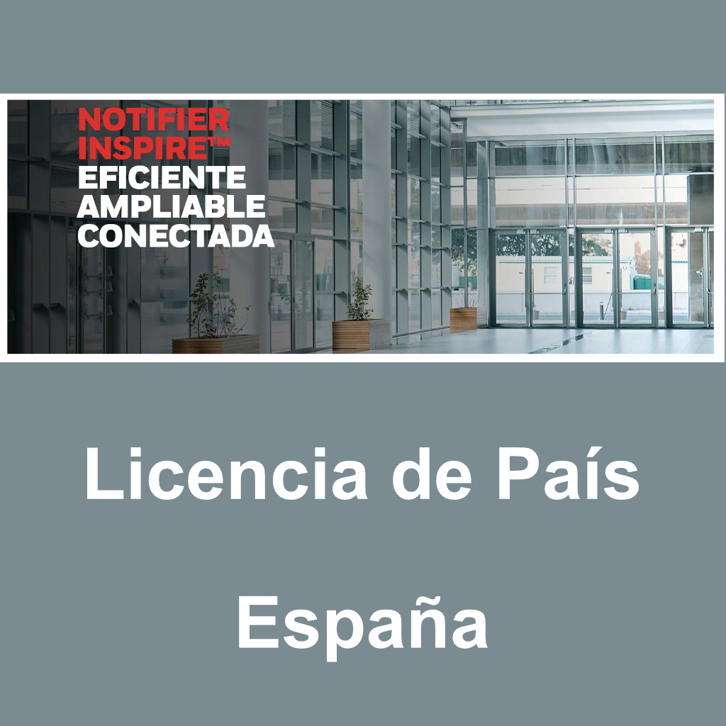 [HOP-931-1ES] Licencia de país Notifier INSPIRE. España