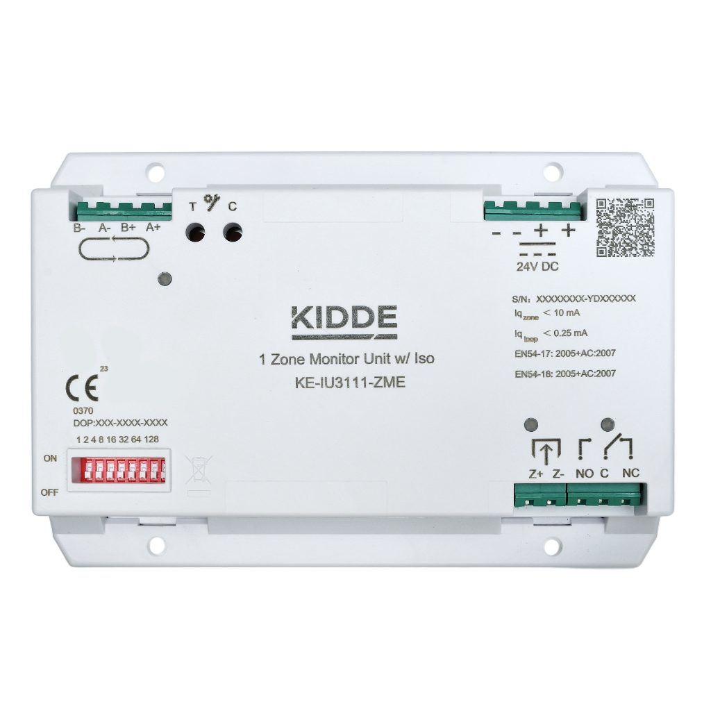 [KE-IU3111-ZME] Unidad inteligente analogica monitor de zona con aislador (alimentación ext.)