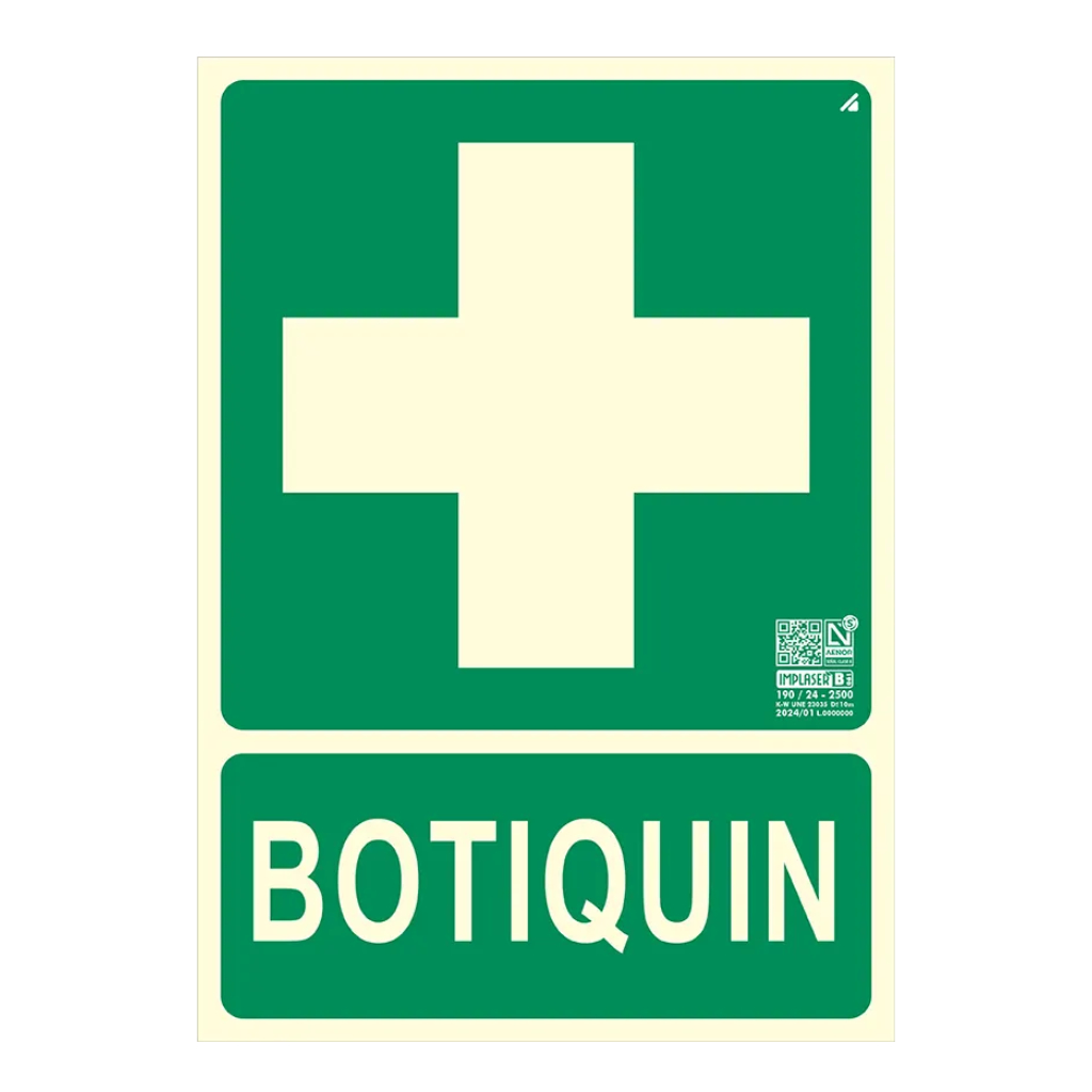 [EV325N-A4] Señal botiquín 29,7x21cm