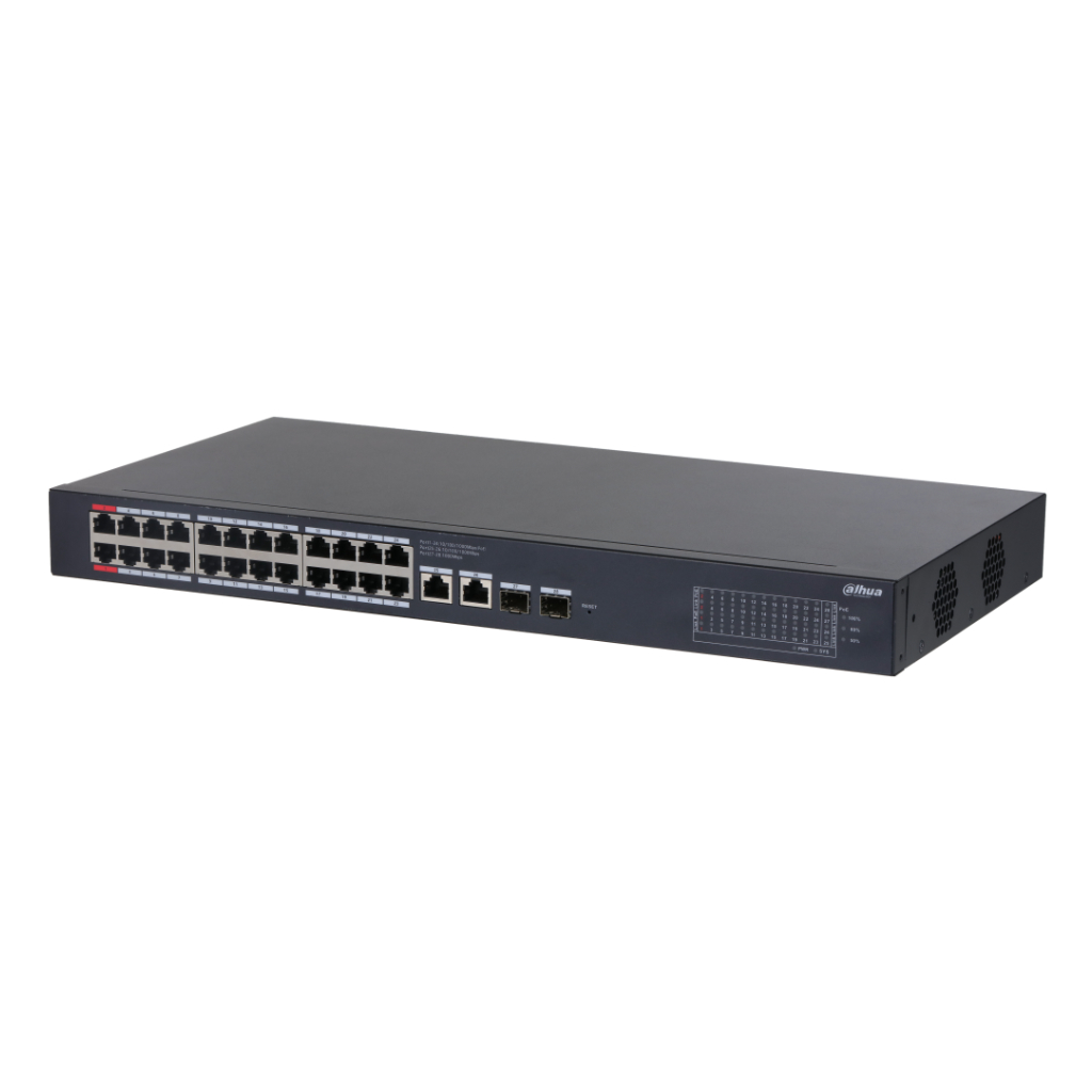 [CS4228-24GT-240] Switch PoE 24 puertos Gigabit + 2 Uplink Gigabit RJ45 + 2SFP Gigabit 240W Gestionable en Cloud Layer2