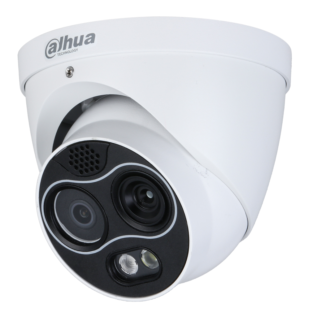 [TPC-DF1241-B7F8-DW-S8] Domo Térmico IP DUAL 256*192 7mm + 4M 8mm IP67 12V PoE
