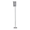 Cubierta para la lluvia con poste vertical para 2 módulos de la serie VTO4xxxF. AL 5052