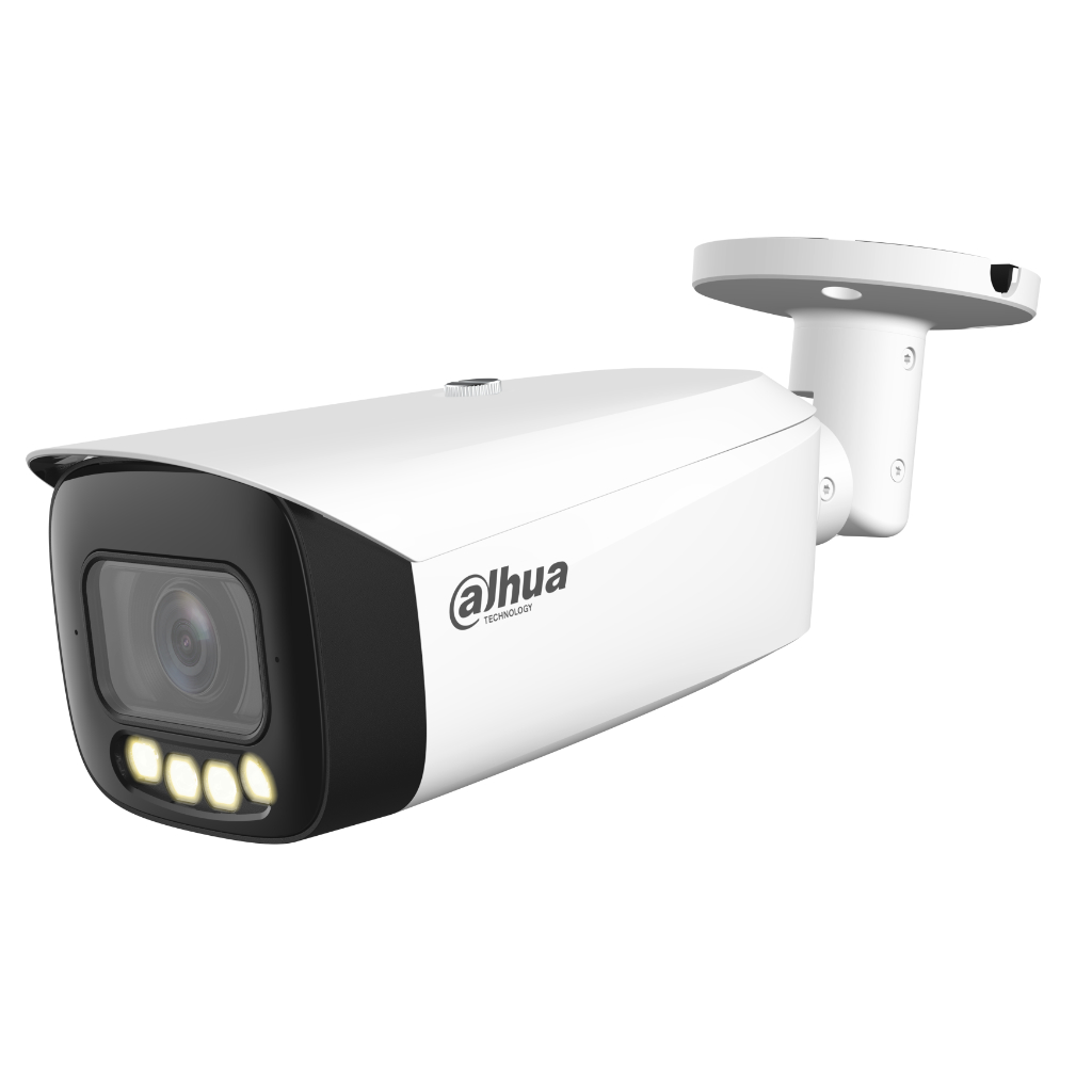 [IPC-HFW5849T1-ASE-LED-0360B-S2] Tubular IP H265 8M FULL COLOR WDR140dB Starlight LED60m 3.6mm IP67 ePoE SD MIC AUDIO E/S AI