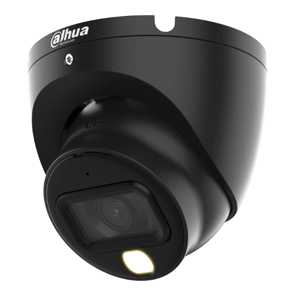 [HAC-HDW1200TLM-IL-A-0280B-S6-B] MiniDomo HDCVI 4EN1 2M 1080P Iluminación Dual LED20m/IR20m 2.8mm IP67 MIC Color negro