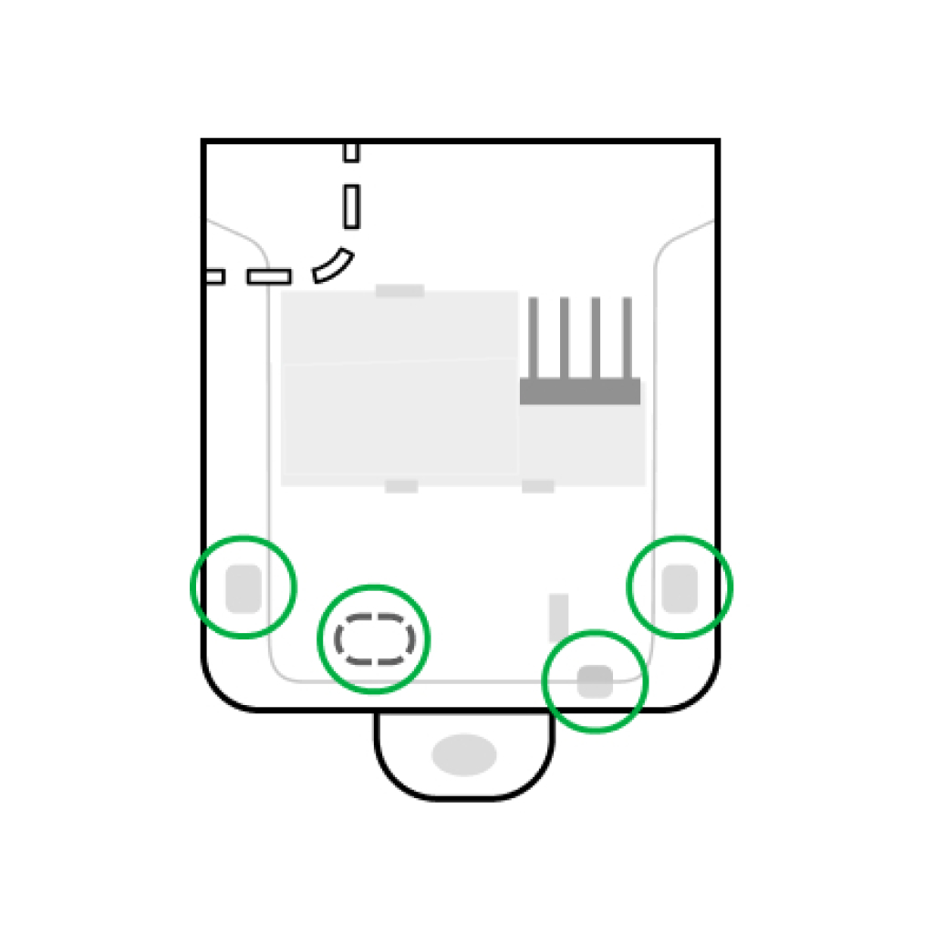 [BRACKET-MOTIONPROTECT-FIBRA-WH] Soporte Ajax MotionProtect. MotionProtect Plus. CombiProtect Fibra. Color Blanco