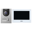 Kit Videoportero 2-hilos IP exterior para Insertar + monitor interior 2-hilos y WiFi