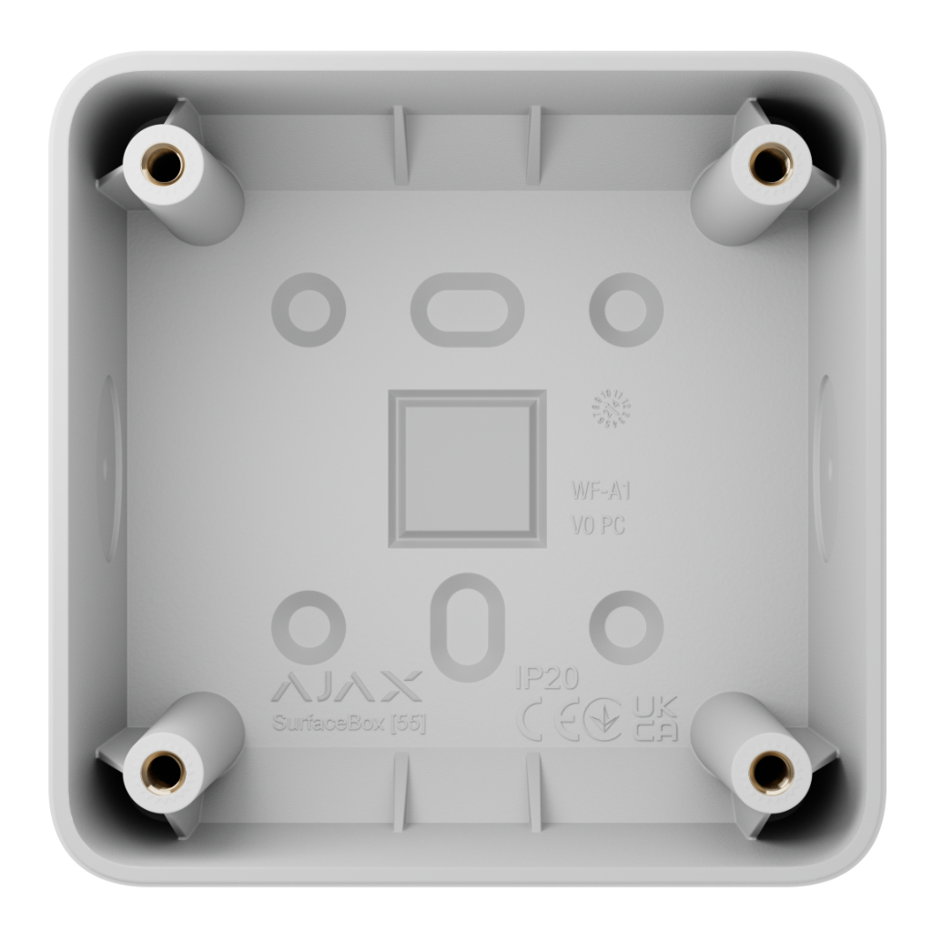 [SURFACEBOX-WH] Ajax SurfaceBox. Caja de superficie para Lightswith i Outlet. Color Blanco