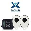 Kit de radio inalámbrico. Incluye 1 receptor y 2 transmisores