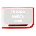 Sirena exterior blanca/roja 115dB con serigrafía PERSONALIZADA. Cantidad mínima 10 unidades