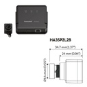Minicamara IP serie 35 Pinhole 2MP 2.8mm H265 WDR PoE 12Vdc Audio E/S