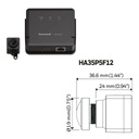 Minicamara IP serie 35 Pinhole FishEye 5MP 1.22mm H265 WDR PoE 12Vdc Audio E/S