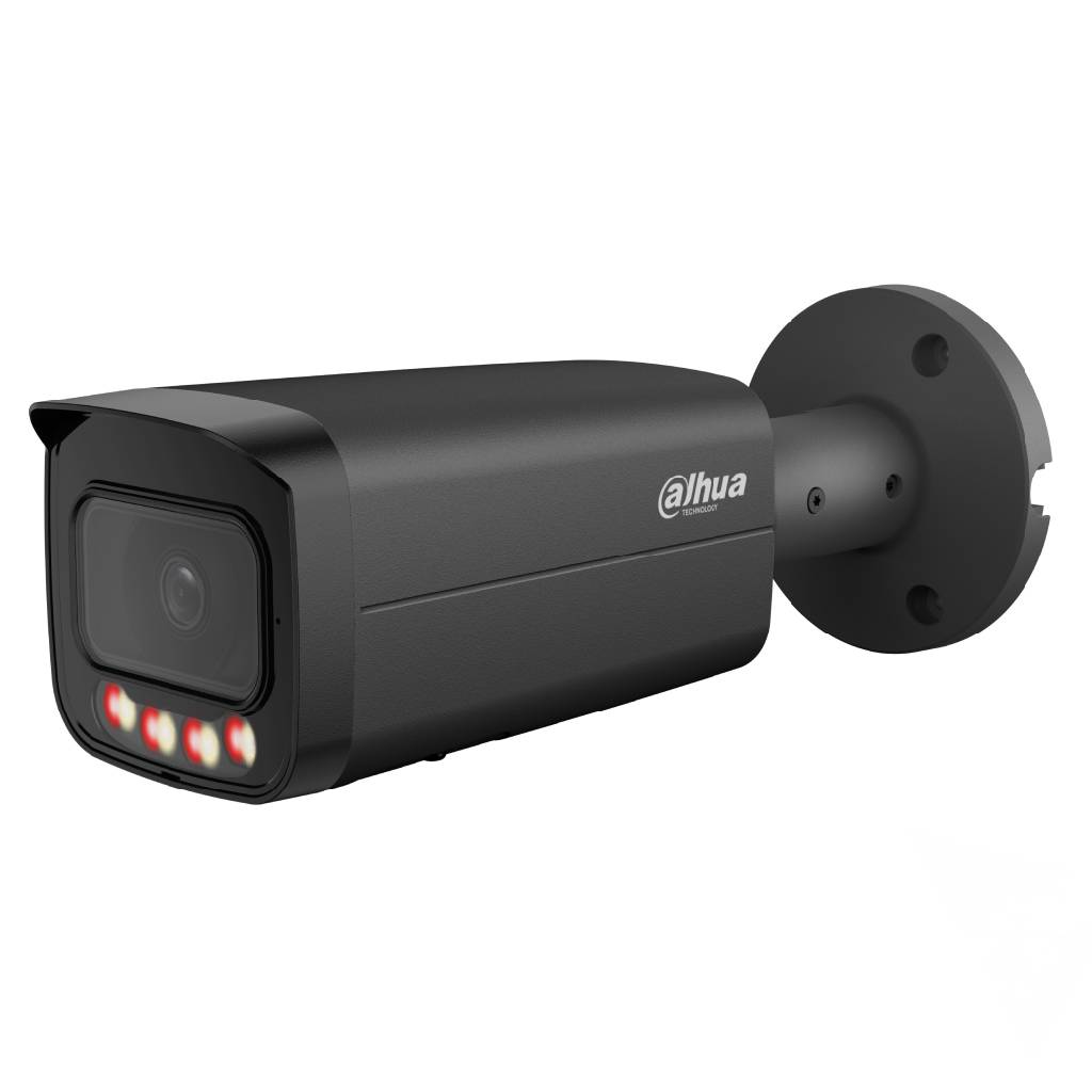 [IPC-HFW21249T-S-IL-0280B-B] Tubular IP 12M H265 WDR Iluminación Dual LED30m/IR30m 2.8mm IP67 PoE MIC AI Color negro