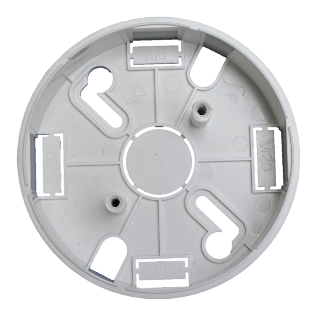 [NC-BA-SM-W] Accesorio de base convencional. Montaje en superficie. Color Blanco