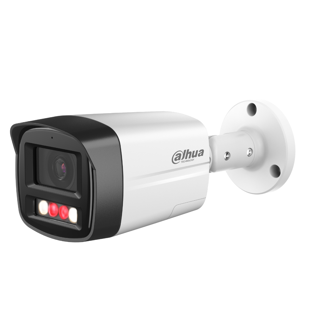 [IPC-HFW2449TL-S-PV-0280B] Tubular IP 4M H265 FULL COLOR WDR Iluminación Dual LED30m/IR30m 2.8mm IP67 PoE MIC/Altavoz AI