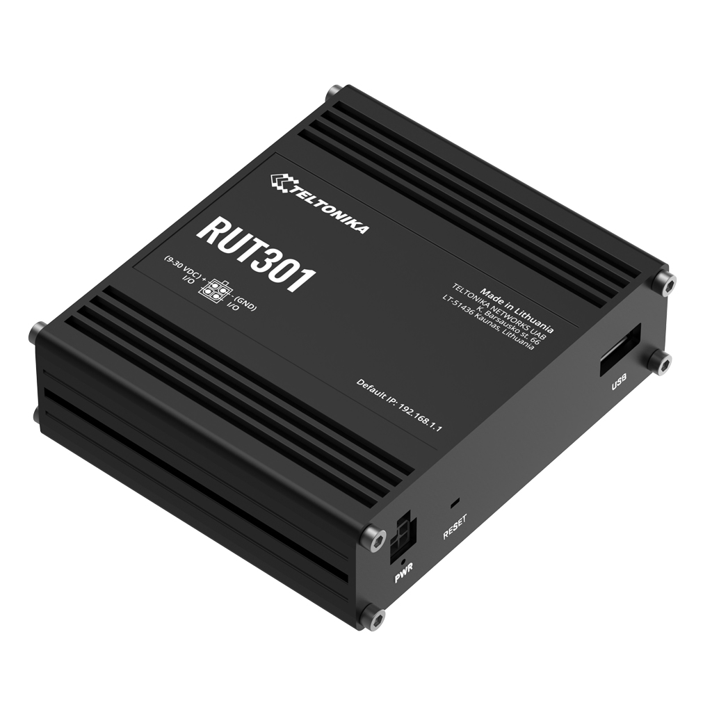 [RUT301] Router Teltonika Industrial 5xRJ45 USB 2.0 1xDigital I/O