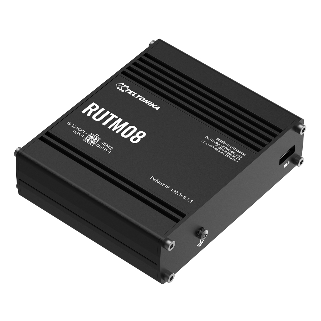 [RUTM08] Router Teltonika Industrial 4xRJ45 USB 1xDigital I/O