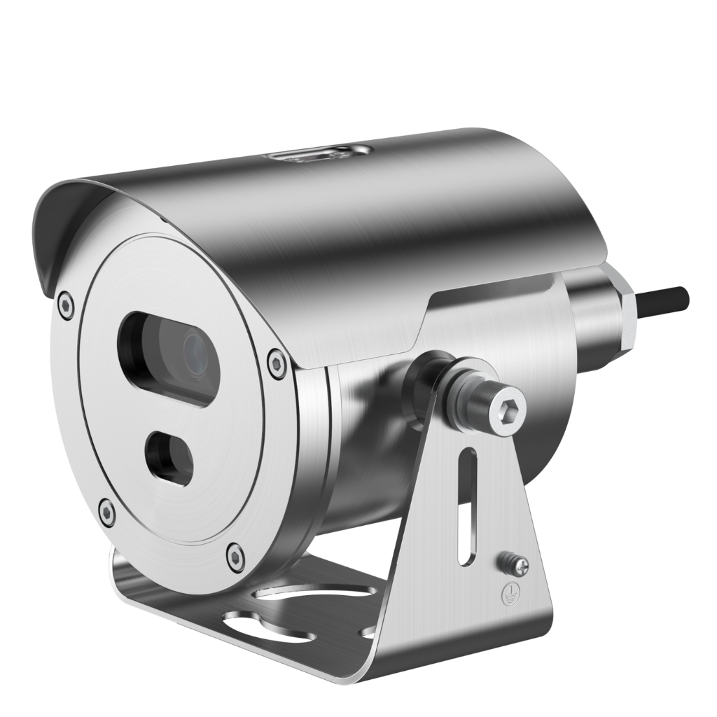 [ECA2A1400-HN-HB-0400] Cámara ATEX Explosion-proof 4M H265 WDR 4mm Starlight IR30m IP68 Acero inoxidable AI