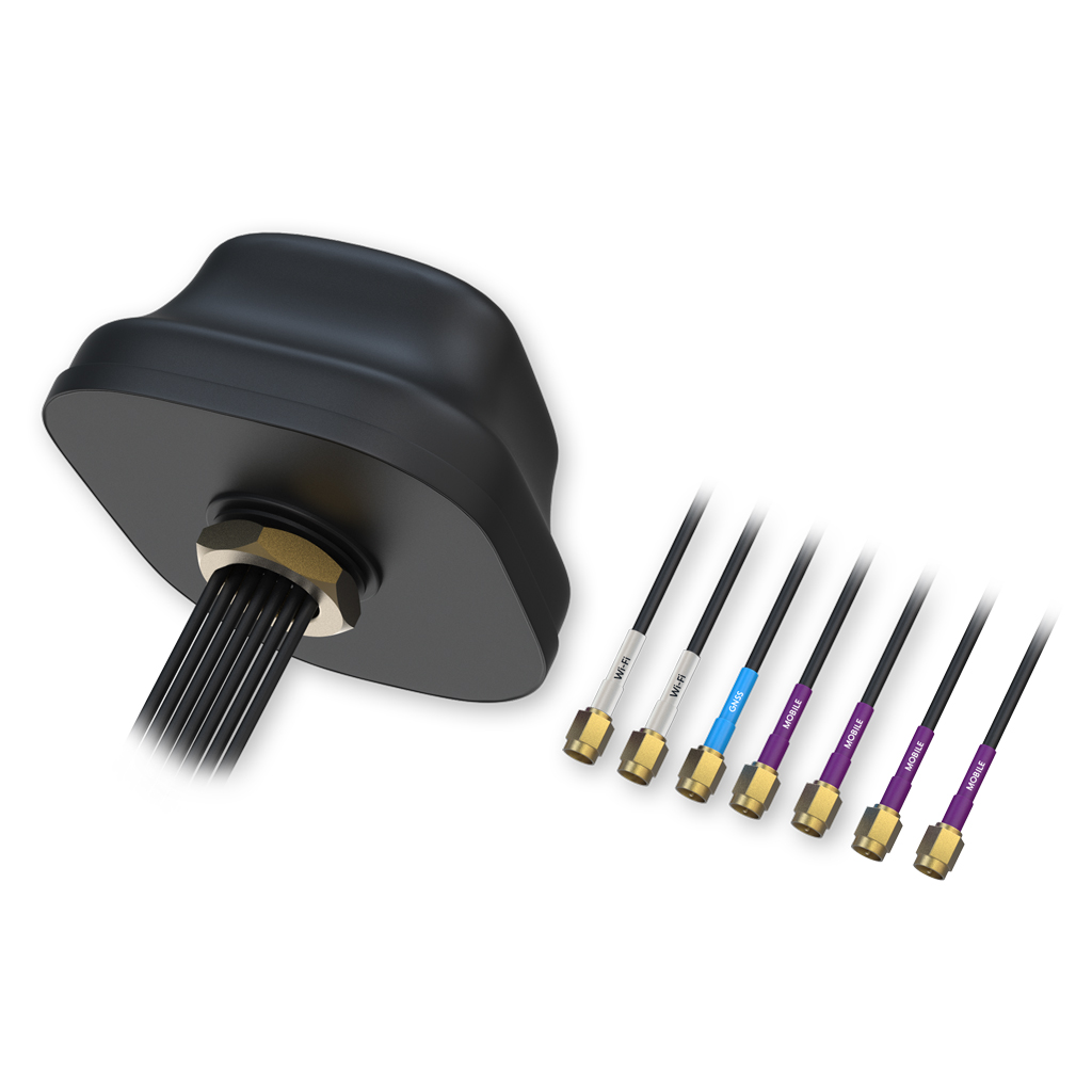 [PR1KC640] Antena Teltonika 5G COMBO MIMO Móvil/GNSS Wi-Fi de techo SMA