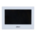 Monitor interior 7" híbrido WiFi / 2-hilos de superficie para Videoportero IP táctil SD 6E/1S alarma blanco