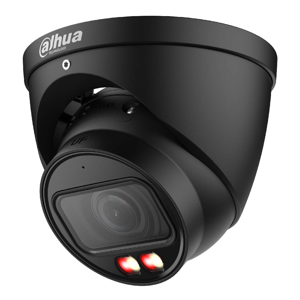 [IPC-HDW5459T-ZE-IL-B] MiniDomo IP 4M H265 FULL COLOR WDR140dB Iluminación Dual LED40m/IR50m 2.7-12mm IP67 ePoE MIC AI. Color Negro