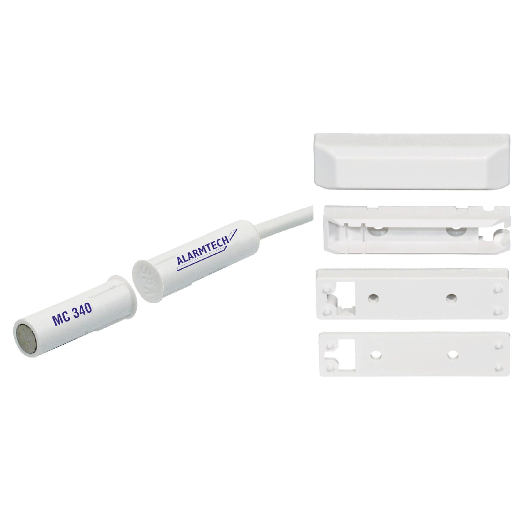 [MC340-S3] Contacto magnético. G2. NC. 4 hilos. Plástico. IP 67. Inst. emp/sup. Incluye adaptadores