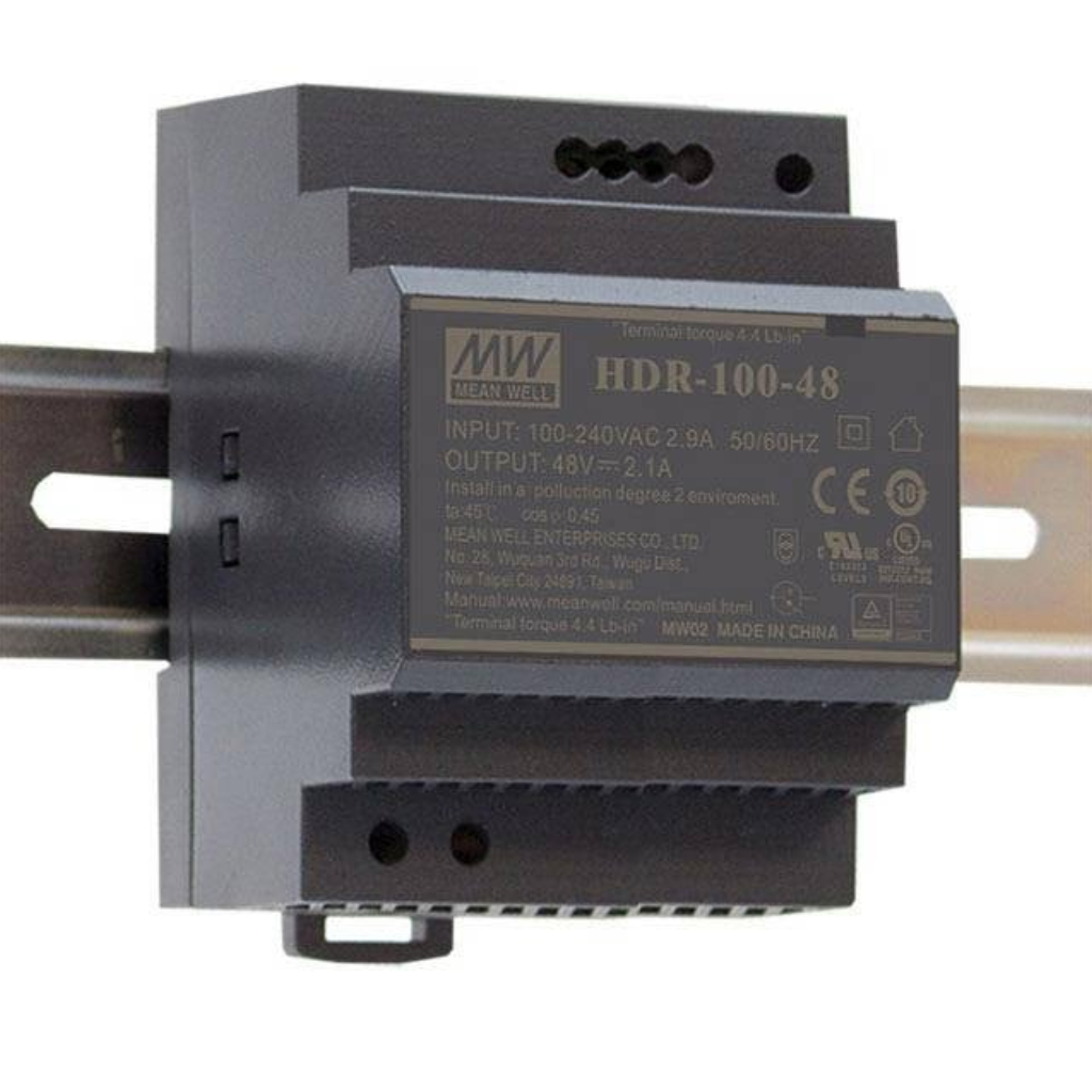 [HDR-100-12N] Fuente Alimentación Conmutada para Carril DIN 90W 12VDC 7.5A
