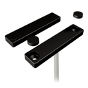 Contacto magnético, NC, 6 m de cable, tornillos incluidos, cubierta de plastico en color negro y con cable blanco