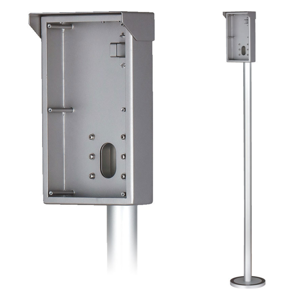 [VTM61R2] Cubierta para la lluvia con poste vertical extendido para 2 módulos de la serie VTO4xxxF. AL 5052