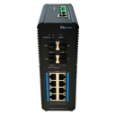 Switch PoE Industrial 8 puertos Gigabit +4SFP Gigabit 144W Gestionable Layer2