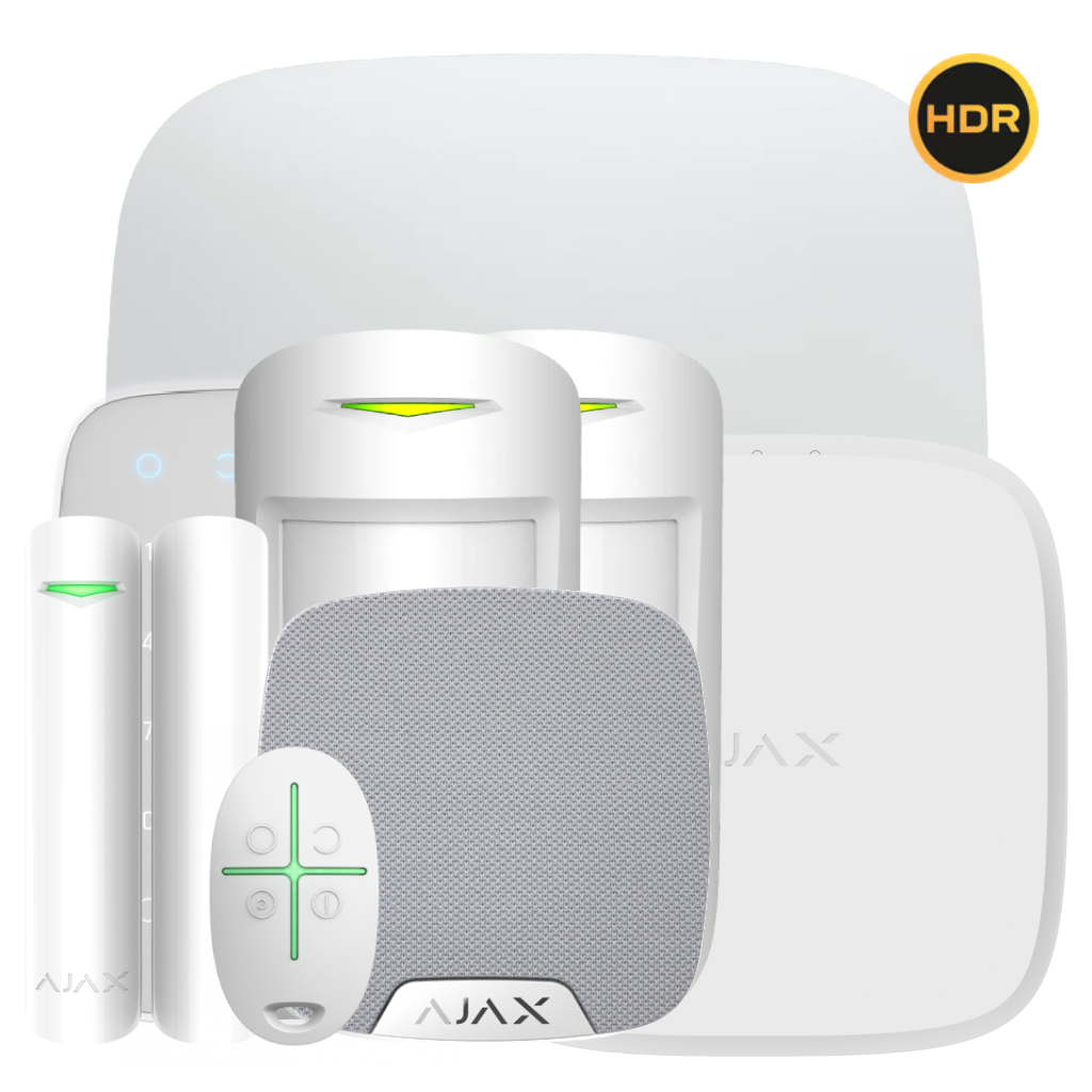 [KIT-A-INT-INC-HDR-WH] KIT Ajax Avanzado Intrusión + Incendio