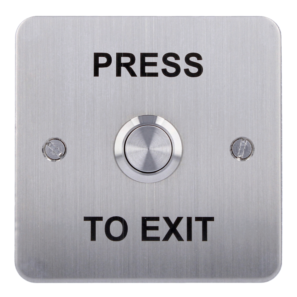 [RTE-SS] Pulsador de salida acero inox estándar. Montaje en superficie