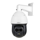 Domo PTZ Híbrido IP Térmico 256*192 7mm + 4M 8mm IP66 12V PoE+ AUDIO E/S AI