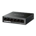 Switch Mercusys 6 puertos 10/100 Mbps con 4 puertos PoE+