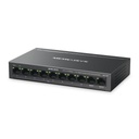 Switch Mercusys 8 puertos 10/100 Mbps + 2 puertos Gigabit con 8 puertos PoE+