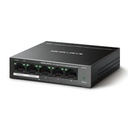 Switch Mercusys 5 puertos Gigabit con 4 puertos PoE+