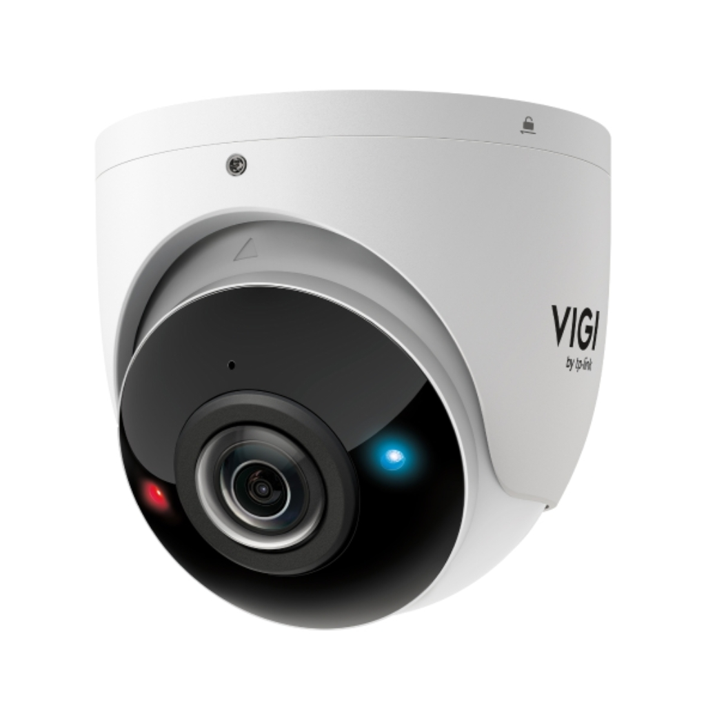 [InSight S485PI] Turret IP VIGI Panoramica 8MP H265+ WDR IR20m 1.65mm IP67 ONVIF SD Mic PoE