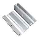 Soporte en U para puertas de cristal de 8 a 15mm. Compatible con placas de inducido de hasta 500 k