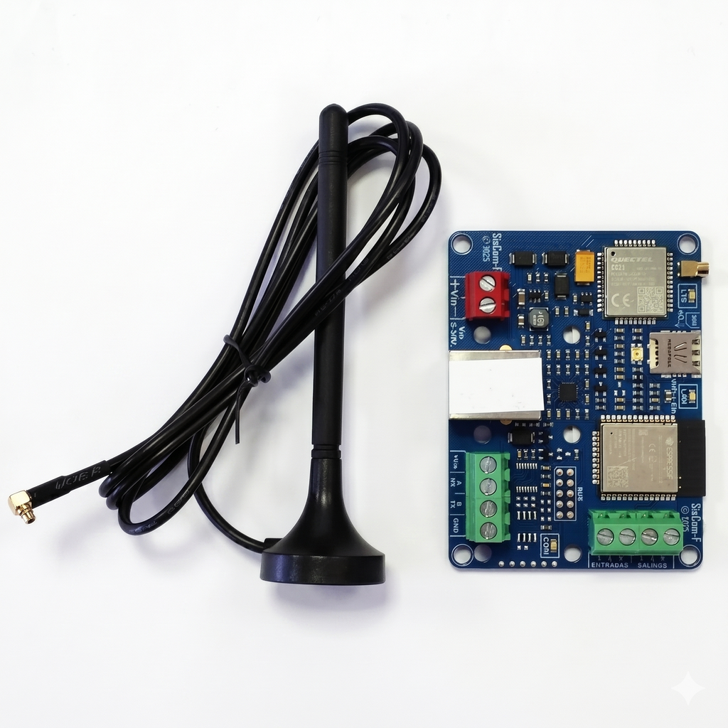 [SISCOM-F25-F1] Transmisor 4/5G NB,Ethernet,Wifi,2E/2S (ampliable), 12/24V