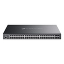 Switch Omada L2+ de 52 puertos Gigabit y 4 SFP, con 48 PoE+